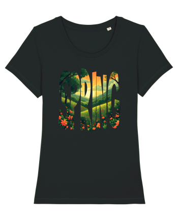 SPRING - PRIMAVARA FLORI PEISAJ MUNTE 2 Black