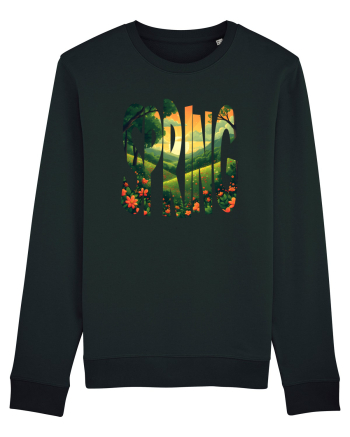 SPRING - PRIMAVARA FLORI PEISAJ MUNTE 2 Black