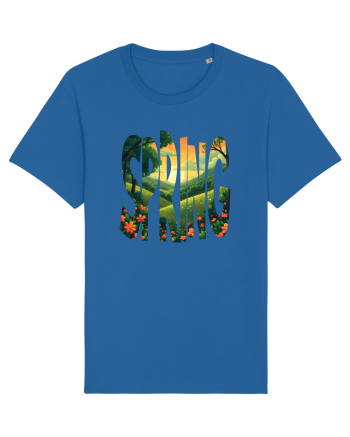 SPRING - PRIMAVARA FLORI PEISAJ MUNTE 2 Royal Blue