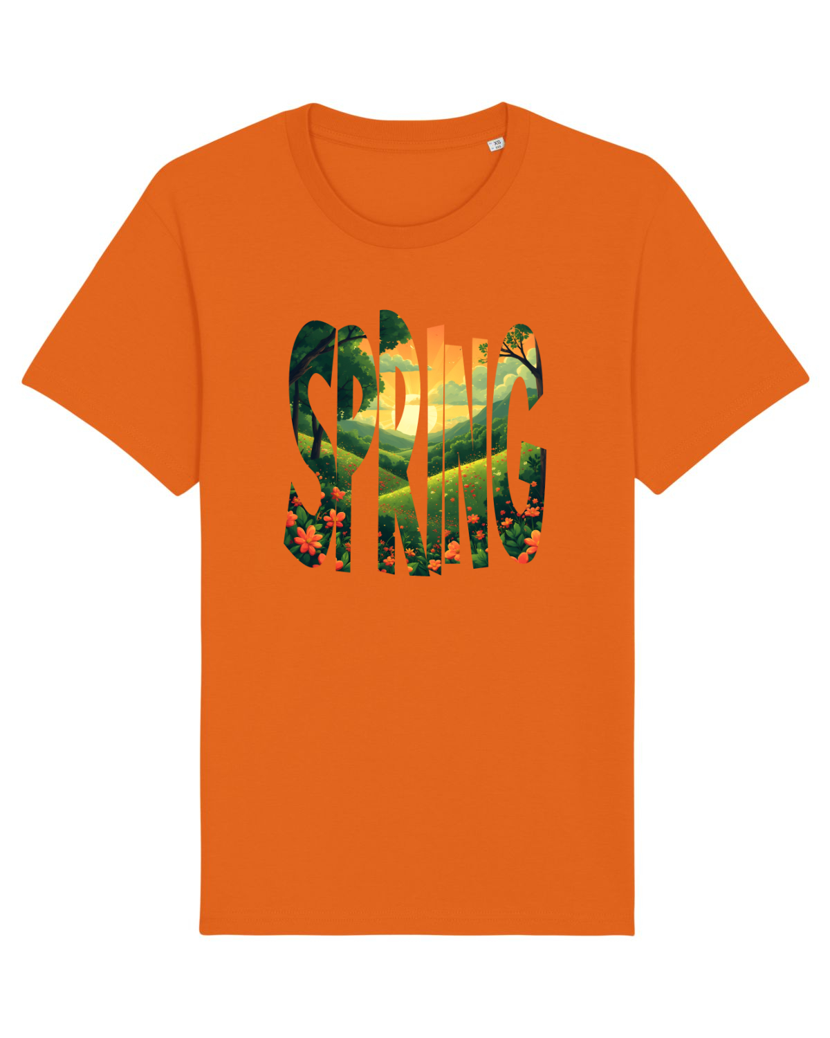 Tricou mânecă scurtă Unisex Rocker Bright Orange
