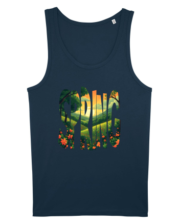 SPRING - PRIMAVARA FLORI PEISAJ MUNTE 2 Navy