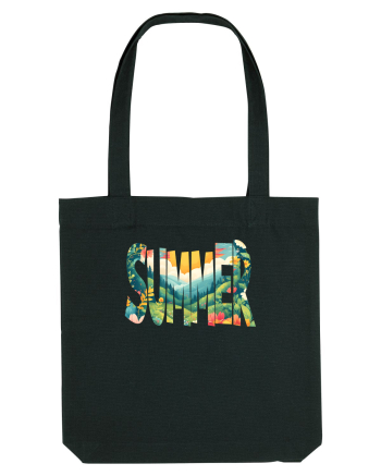 SUMMER - VARA FLORI PEISAJ MUNTE  Black