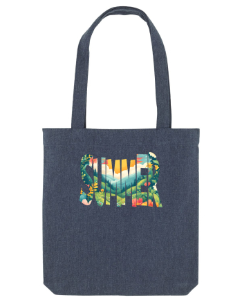 SUMMER - VARA FLORI PEISAJ MUNTE  Midnight Blue