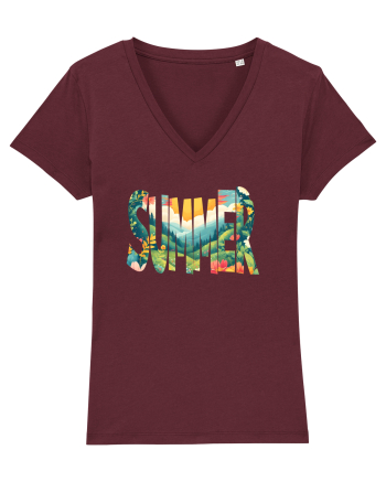 SUMMER - VARA FLORI PEISAJ MUNTE  Burgundy