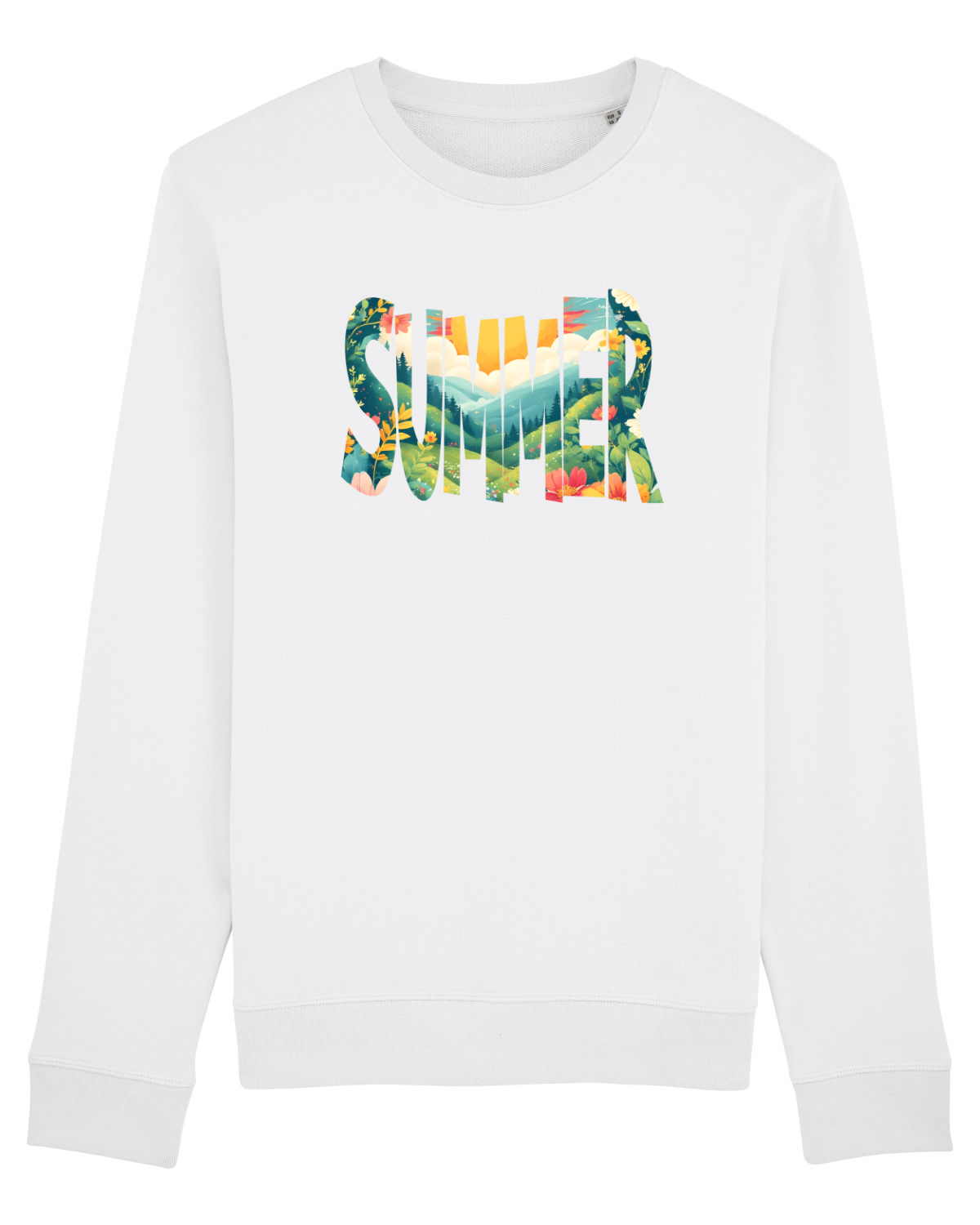 Bluză mânecă lungă Unisex Rise White