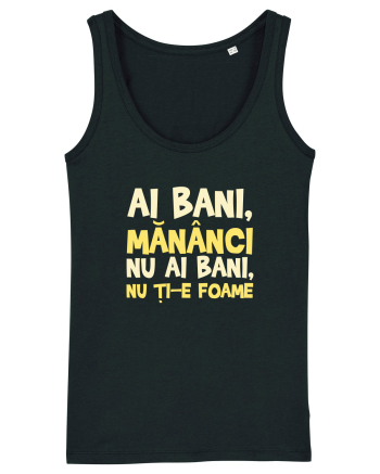 AI BANI, MANANCI. NU AI BANI, NU TI-E FOAME Black