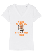 AI GRIJA DE COPIII TAI, EI ITI VOR ALEGE AZILUL - batran Tricou mânecă scurtă guler V Damă Evoker