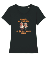 AI GRIJA DE COPIII TAI, EI ITI VOR ALEGE AZILUL - batrani Tricou mânecă scurtă guler larg fitted Damă Expresser