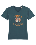 AI GRIJA DE COPIII TAI, EI ITI VOR ALEGE AZILUL - batrani Tricou mânecă scurtă guler V Bărbat Presenter