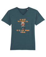 AI GRIJA DE COPIII TAI, EI ITI VOR ALEGE AZILUL - batrana 2 Tricou mânecă scurtă guler V Bărbat Presenter