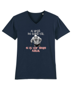 AI GRIJA DE COPIII TAI, EI ITI VOR ALEGE AZILUL - batran 3 Tricou mânecă scurtă guler V Bărbat Presenter