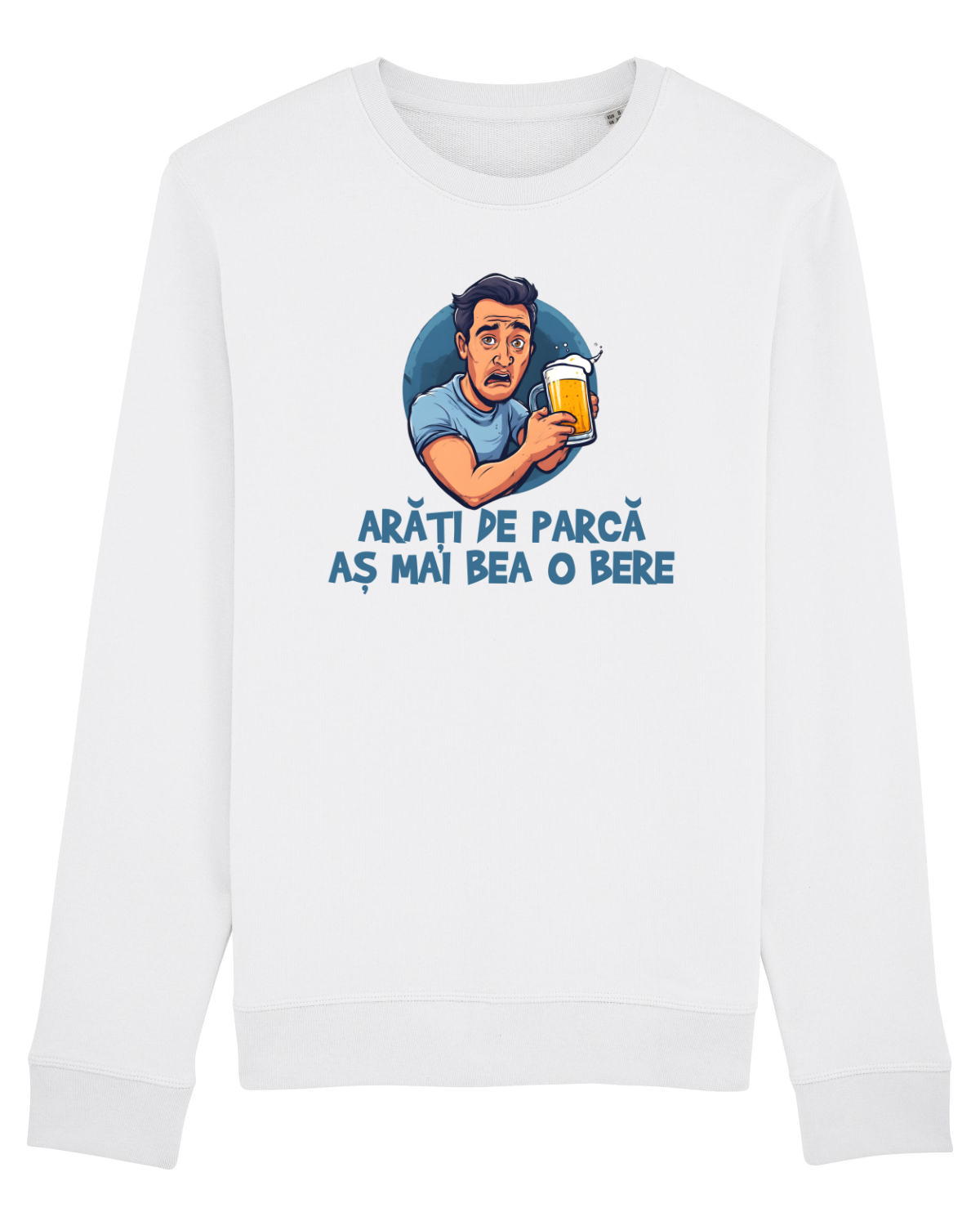 Bluză mânecă lungă Unisex Rise White