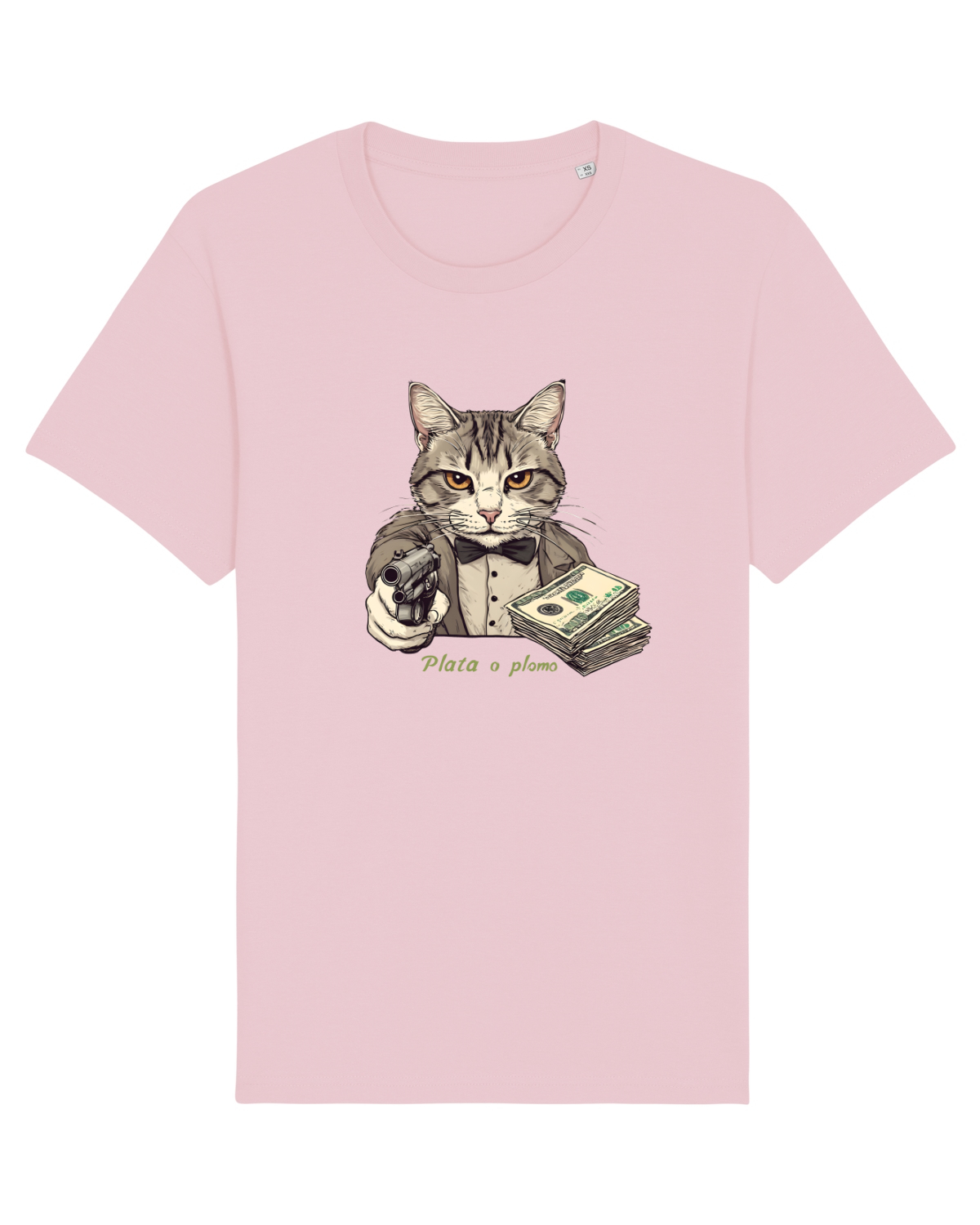 Tricou mânecă scurtă Unisex Rocker Cotton Pink