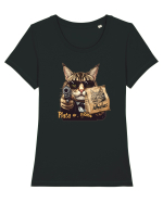 PLATA O PLOMO - MOTANUL MAFIOT ESCOBAR - mancare pisici Tricou mânecă scurtă guler larg fitted Damă Expresser