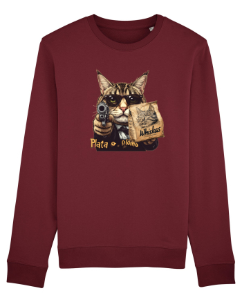 PLATA O PLOMO - MOTANUL MAFIOT ESCOBAR - mancare pisici Burgundy