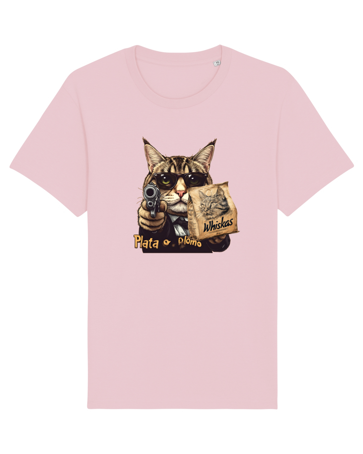 Tricou mânecă scurtă Unisex Rocker Cotton Pink