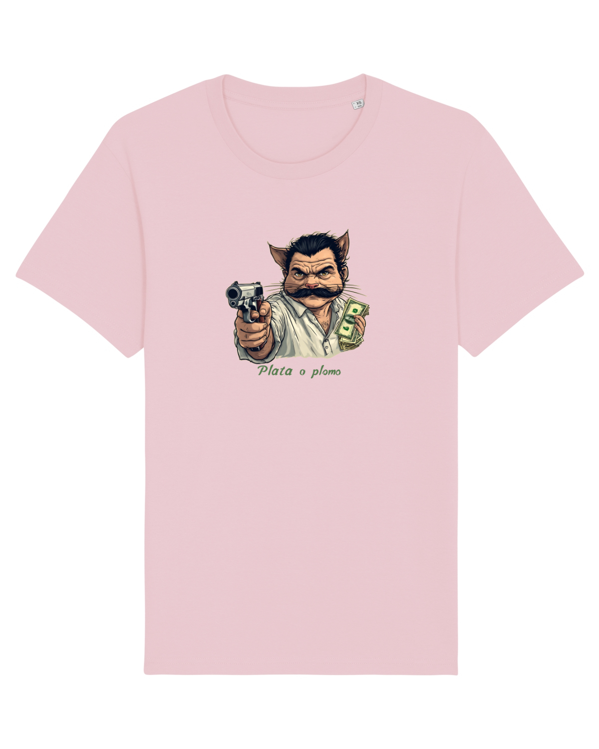 Tricou mânecă scurtă Unisex Rocker Cotton Pink
