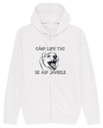 CAND LUPII TAC, SE AUD JAVRELE 1 Hanorac cu fermoar Unisex Connector
