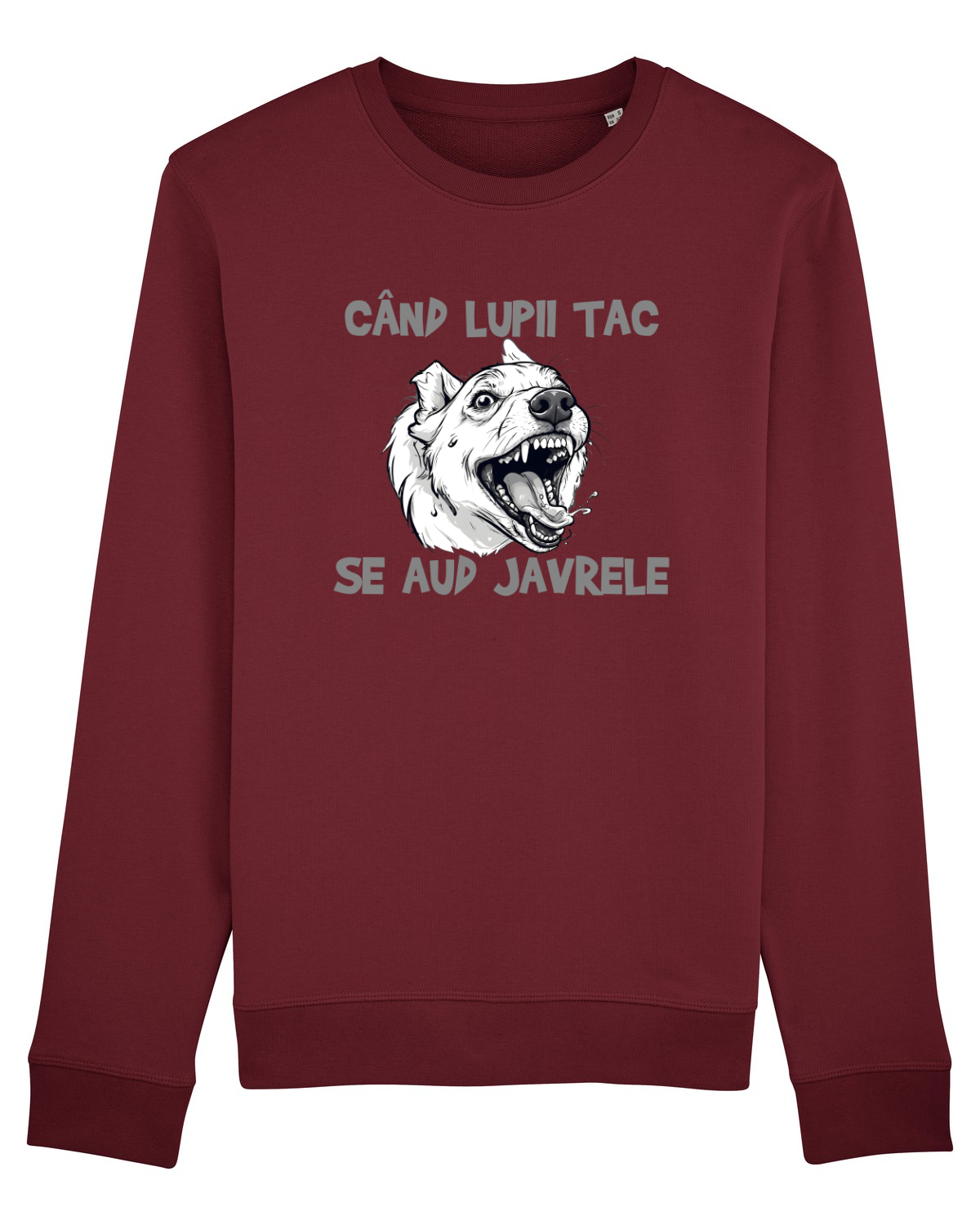 Bluză mânecă lungă Unisex Rise Burgundy