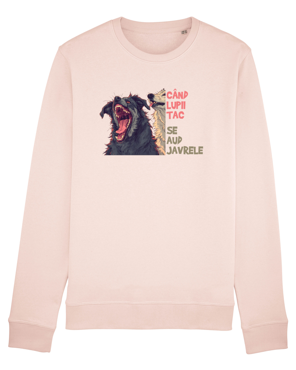 Bluză mânecă lungă Unisex Rise Candy Pink