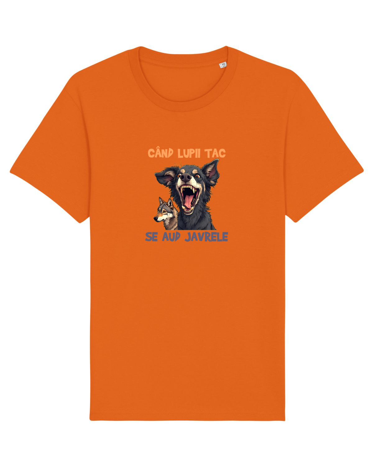 Tricou mânecă scurtă Unisex Rocker Bright Orange