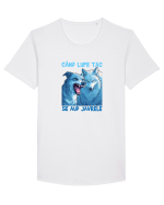CAND LUPII TAC, SE AUD JAVRELE 6 Tricou mânecă scurtă guler larg Bărbat Skater
