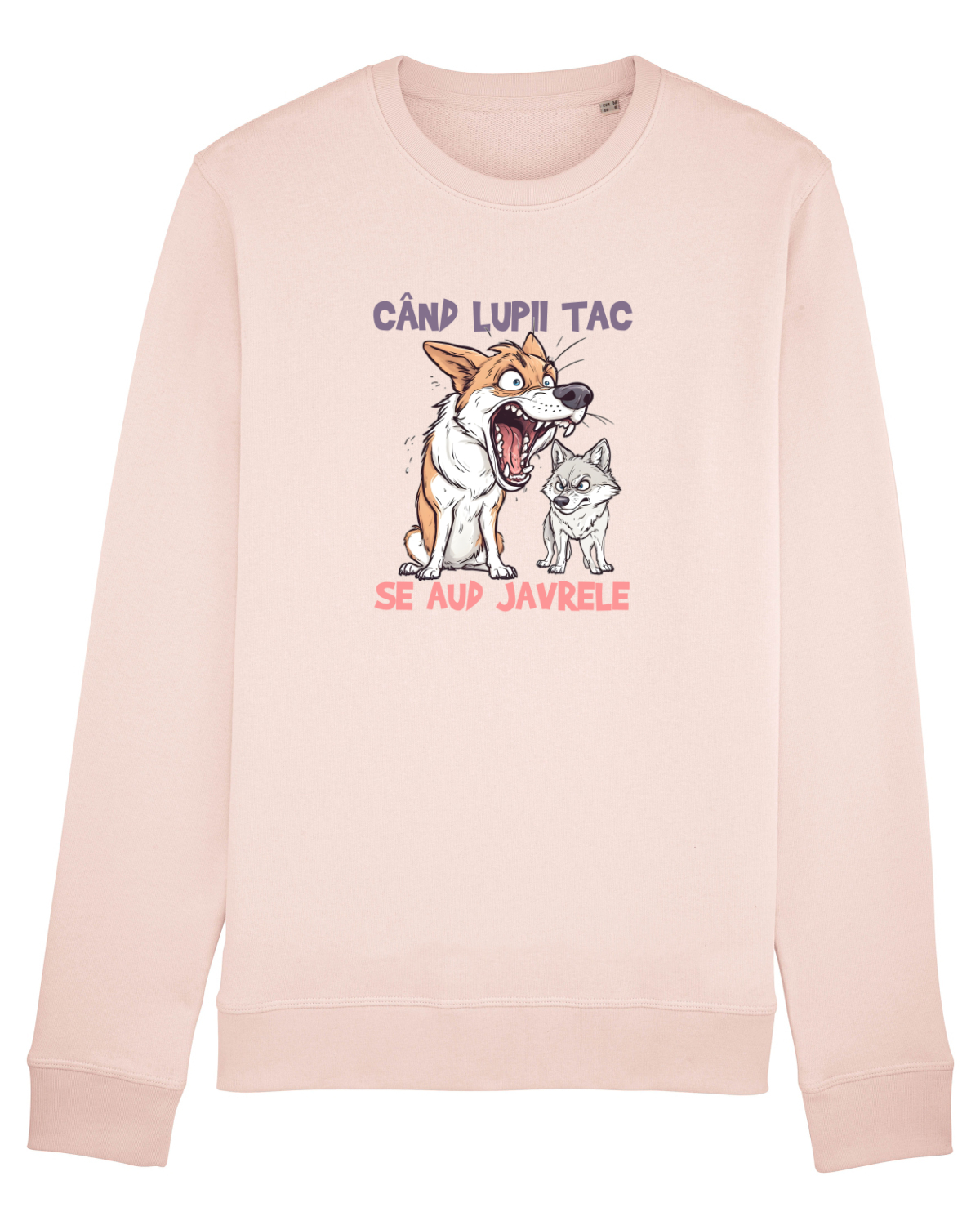 Bluză mânecă lungă Unisex Rise Candy Pink