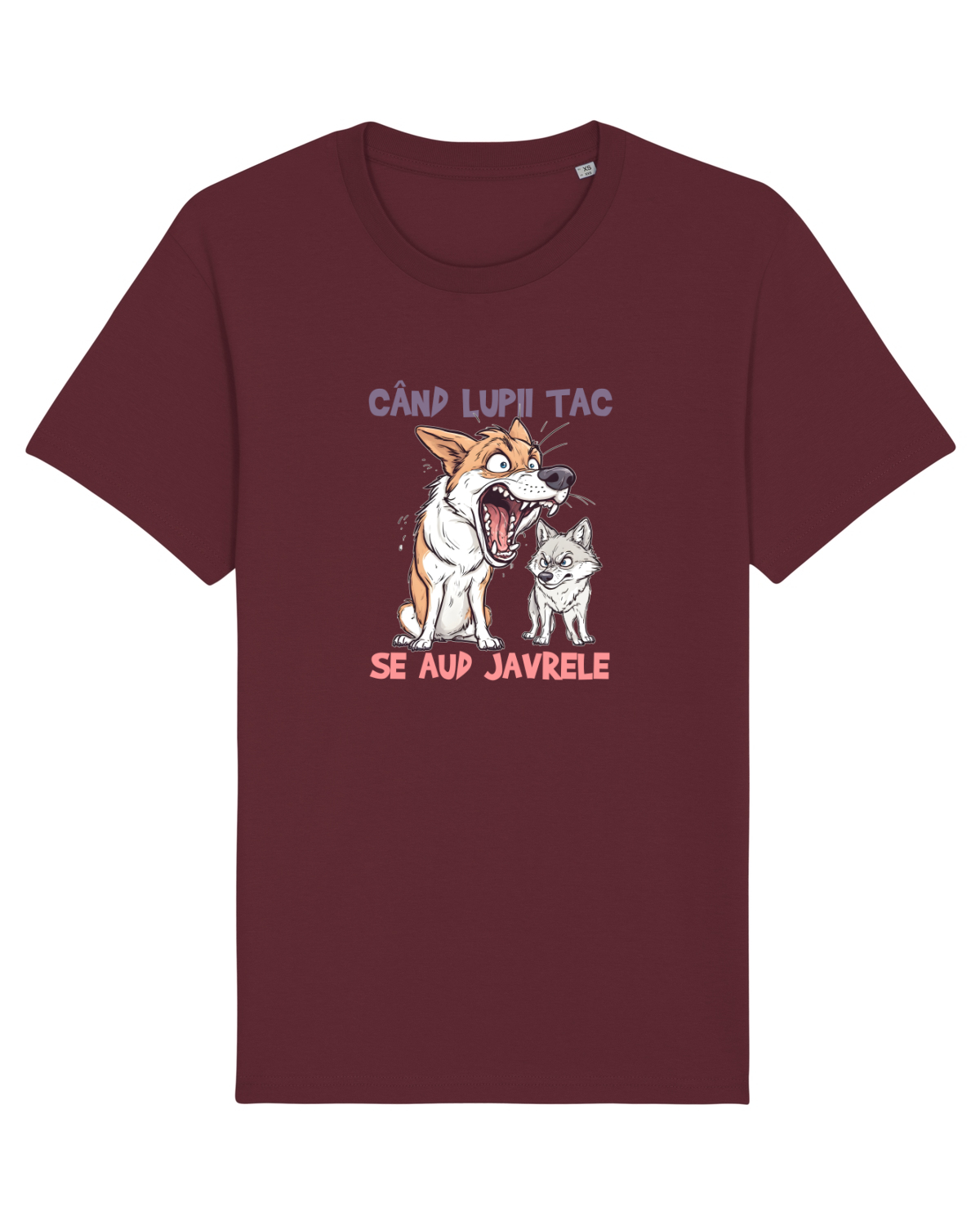 Tricou mânecă scurtă Unisex Rocker Burgundy