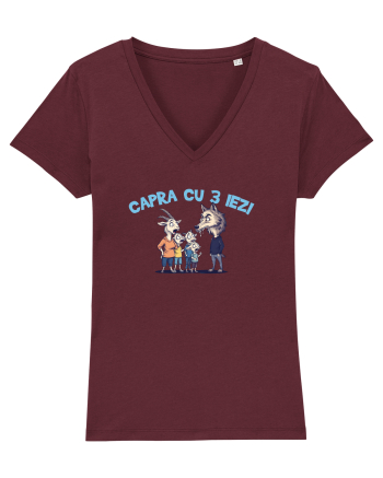CAPRA CU 3 IEZI - POVESTE 1 Burgundy