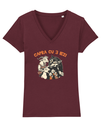 CAPRA CU 3 IEZI - POVESTE 2 Burgundy