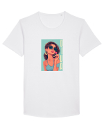 DIVA  Tricou mânecă scurtă guler larg Bărbat Skater