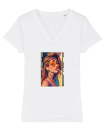 DIVA DIVELOR 1 Tricou mânecă scurtă guler V Damă Evoker