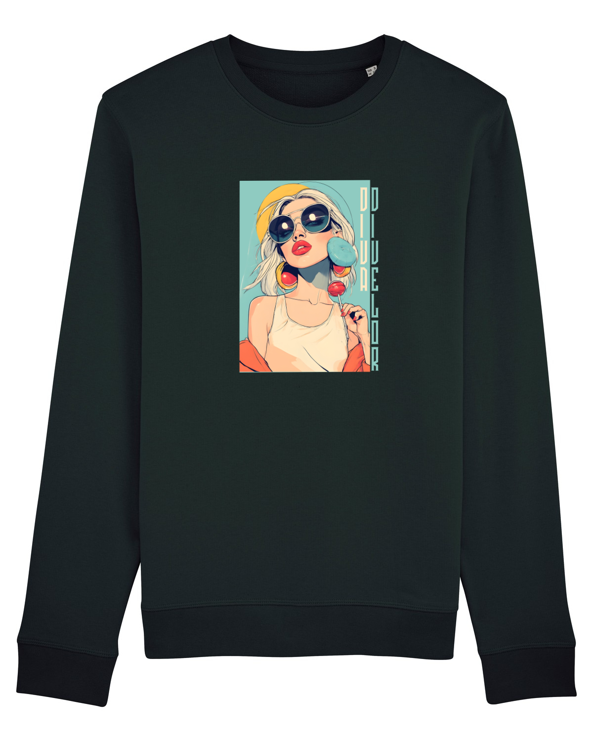 Bluză mânecă lungă Unisex Rise Black