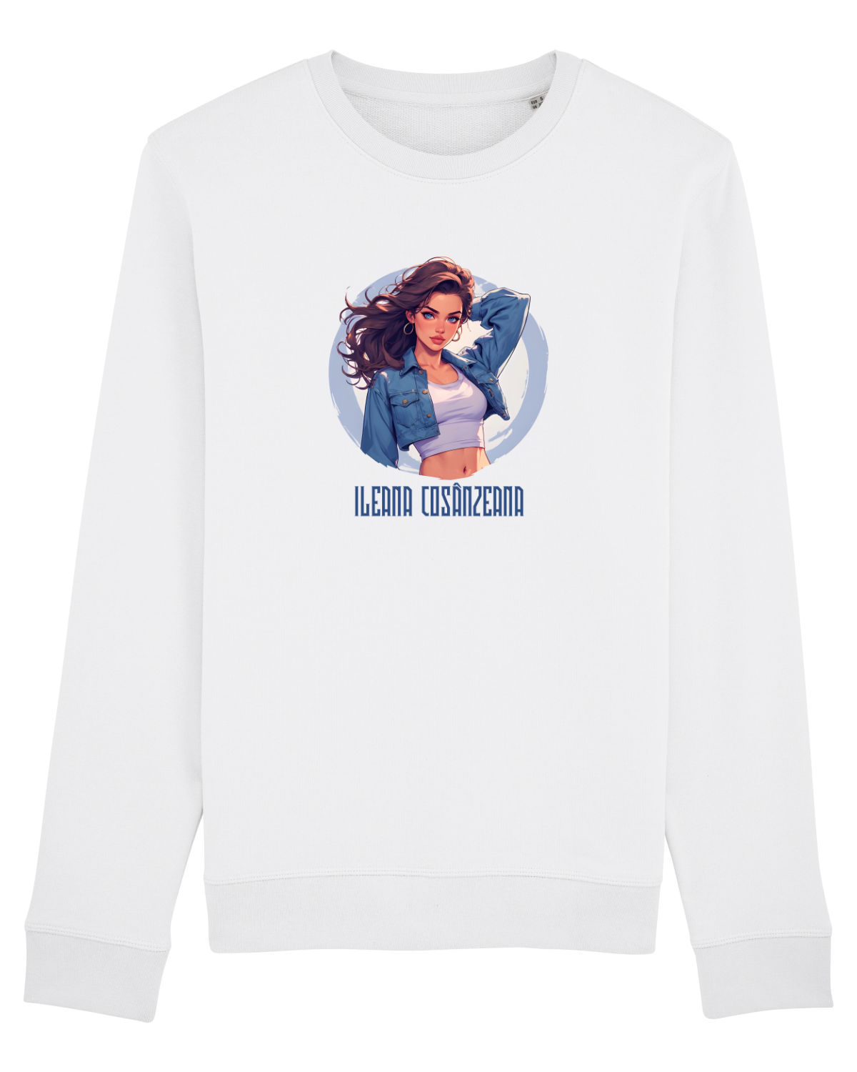 Bluză mânecă lungă Unisex Rise White