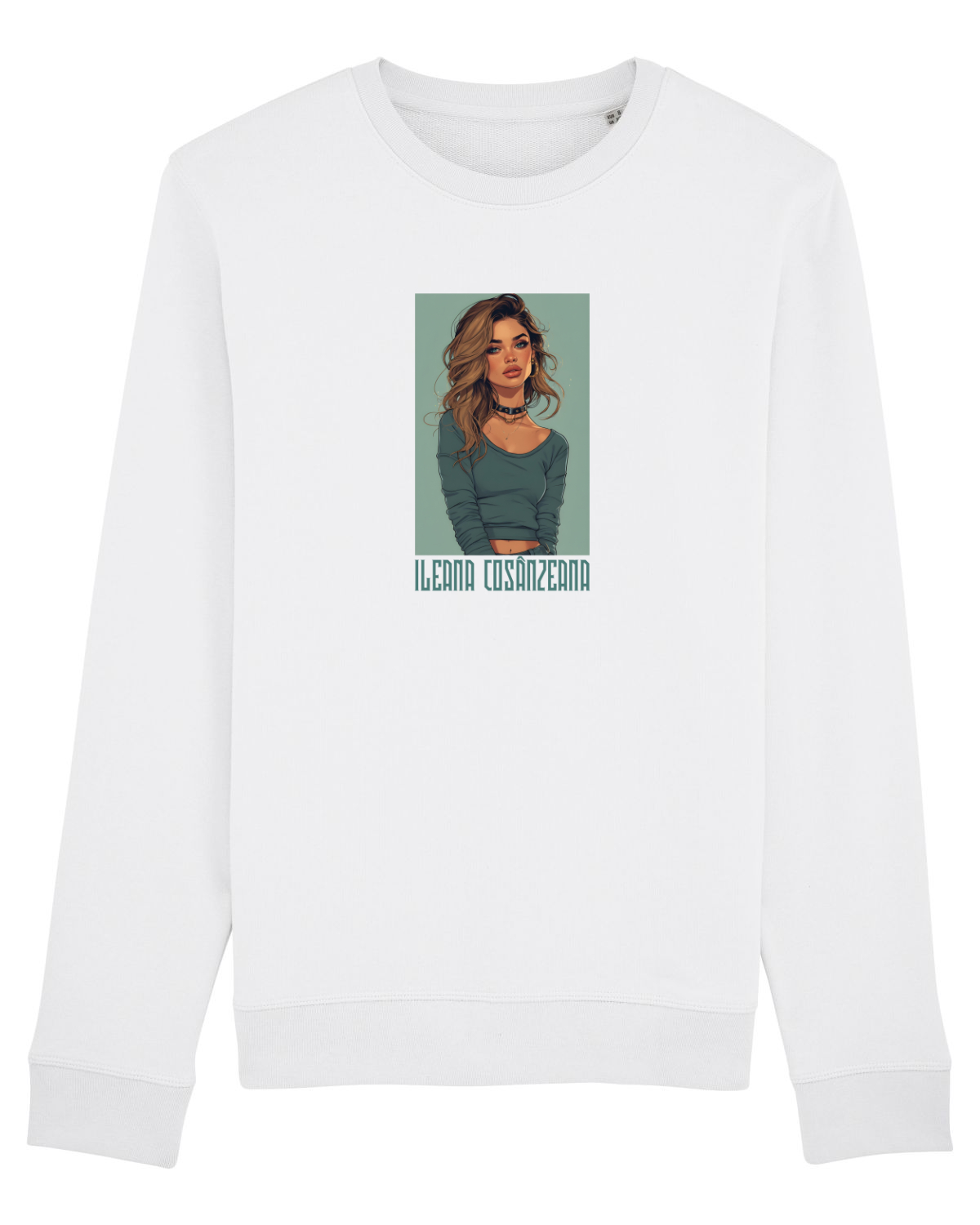 Bluză mânecă lungă Unisex Rise White