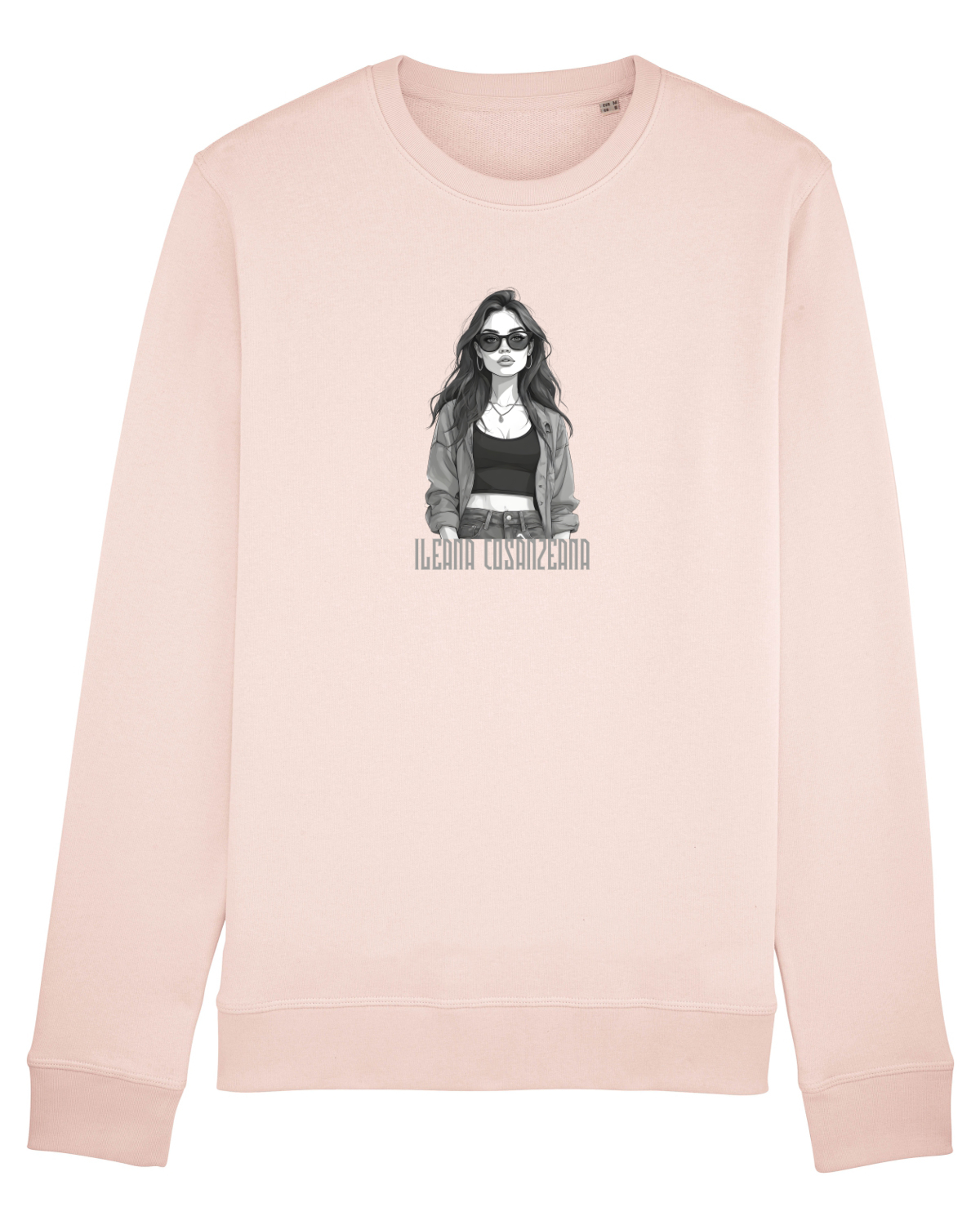 Bluză mânecă lungă Unisex Rise Candy Pink