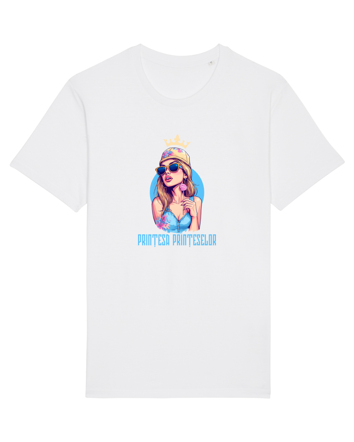 Tricou mânecă scurtă Unisex Rocker White