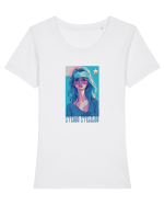 STEAUA STELELOR 1 Tricou mânecă scurtă guler larg fitted Damă Expresser