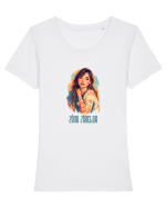 ZANA ZANELOR 1 Tricou mânecă scurtă guler larg fitted Damă Expresser