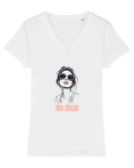 ZANA ZANELOR 2 Tricou mânecă scurtă guler V Damă Evoker