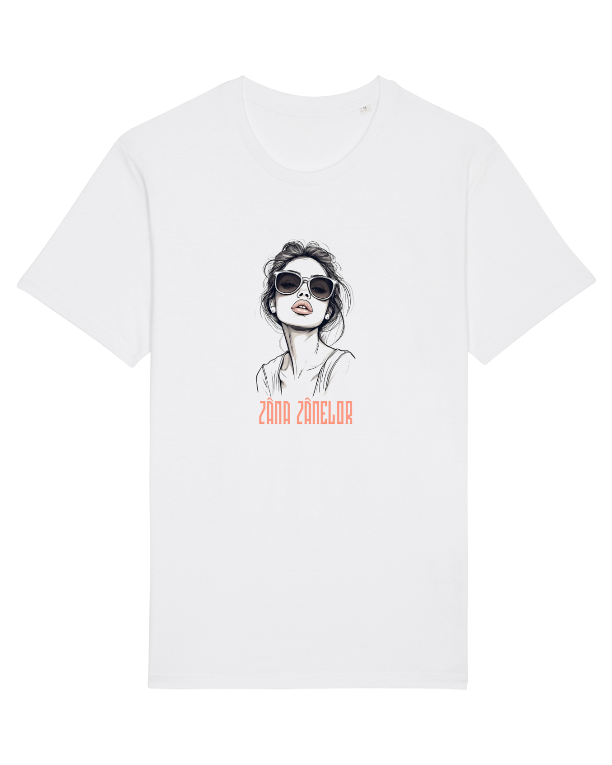 Tricou mânecă scurtă Unisex Rocker White