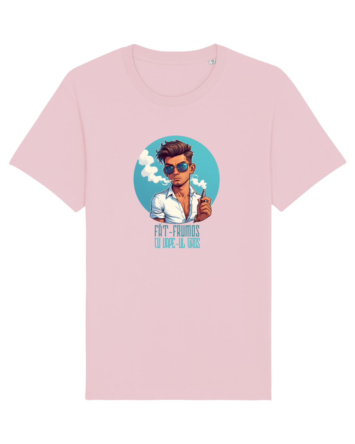 Tricou mânecă scurtă Unisex Rocker Cotton Pink