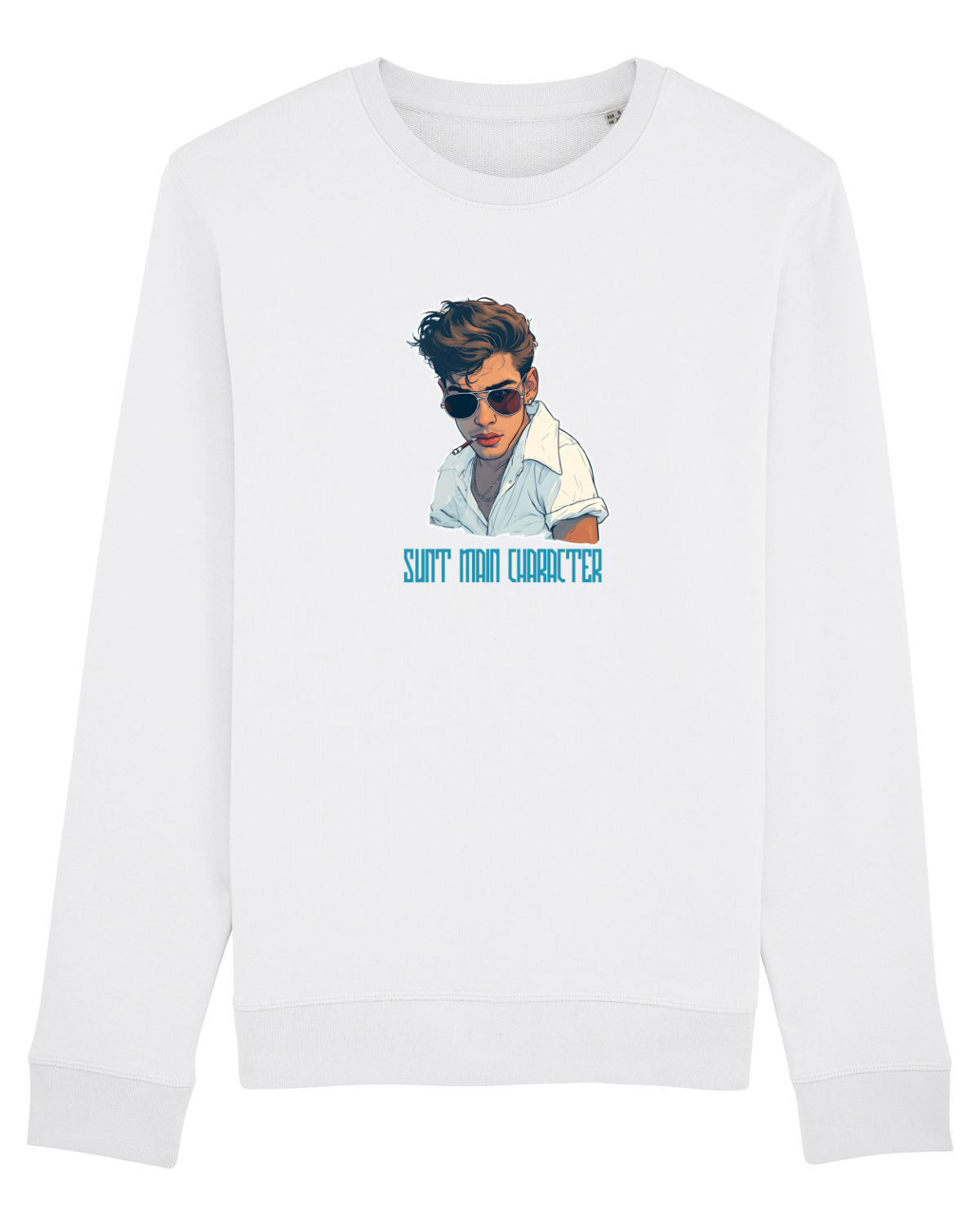Bluză mânecă lungă Unisex Rise White