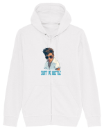 SUNT PE HUSTLE Hanorac cu fermoar Unisex Connector