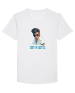 SUNT PE HUSTLE Tricou mânecă scurtă guler larg Bărbat Skater