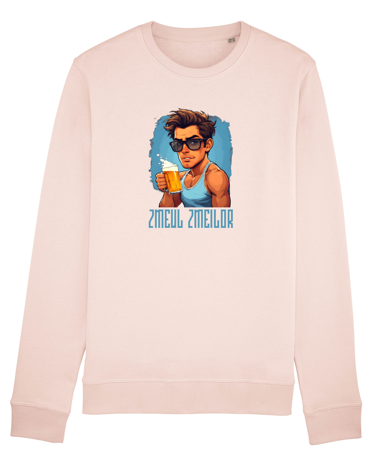 Bluză mânecă lungă Unisex Rise Candy Pink