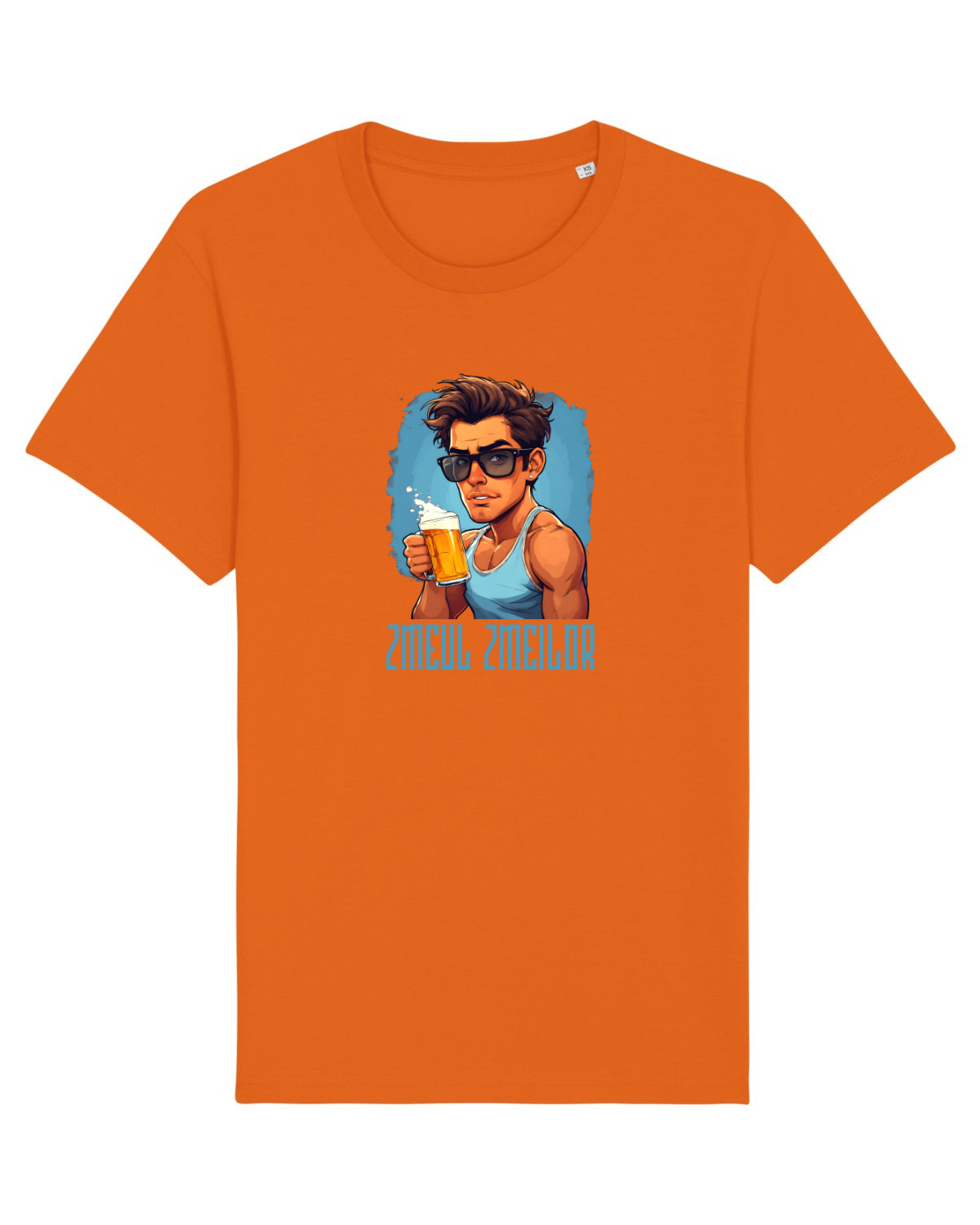 Tricou mânecă scurtă Unisex Rocker Bright Orange