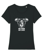 Fără Durere, Fără Desert Tricou mânecă scurtă guler larg fitted Damă Expresser