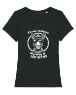 Nu Sunt Încăpățânat Tricou mânecă scurtă guler larg fitted Damă Expresser