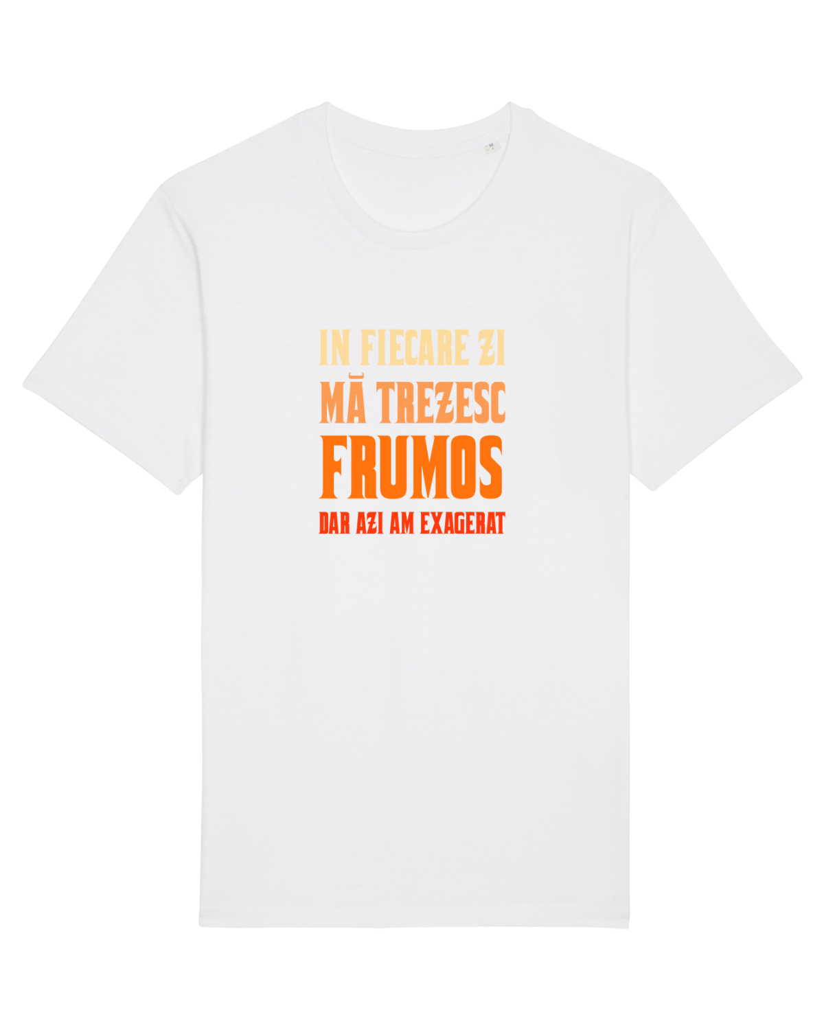 Tricou mânecă scurtă Unisex Rocker White